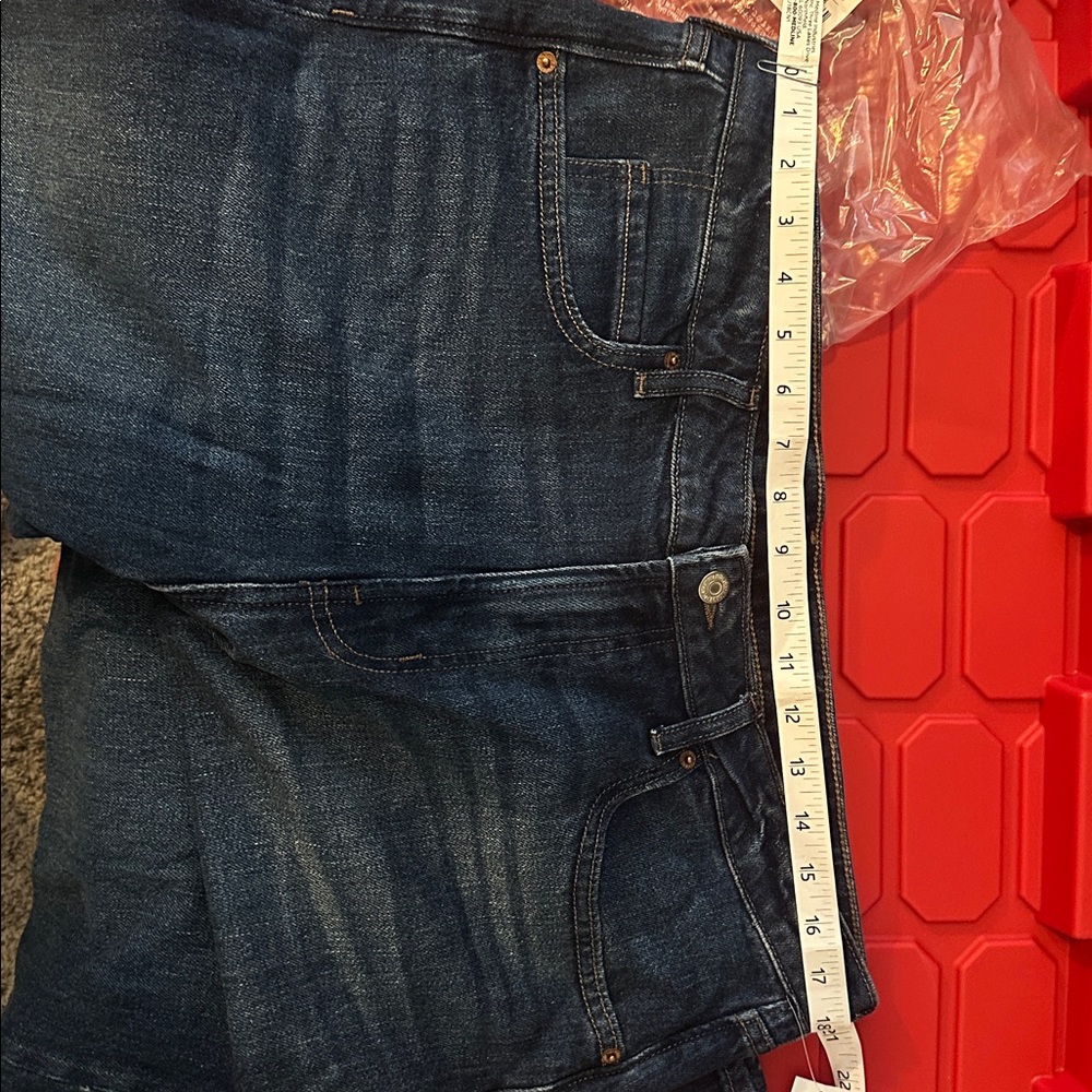Old Navy Extra High-Waisted Wide-Leg Jeans, Dark Wash, 16 - Picture 9 of 9